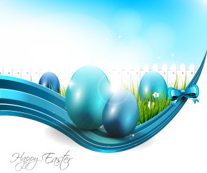 Easter modern background with copyspace